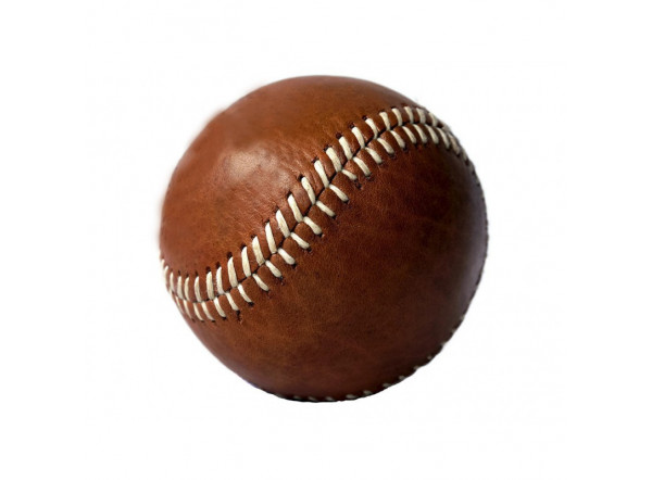 Balle de baseball publicitaire vintage - Balle de baseball en cuir