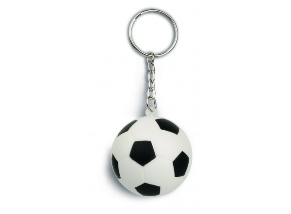 Porte-clé ballon de football et plaquette gravée