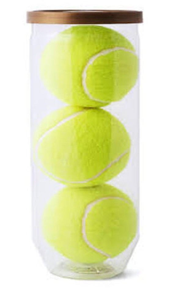 Logo balle tennise ou balle de tennis publicitaire.