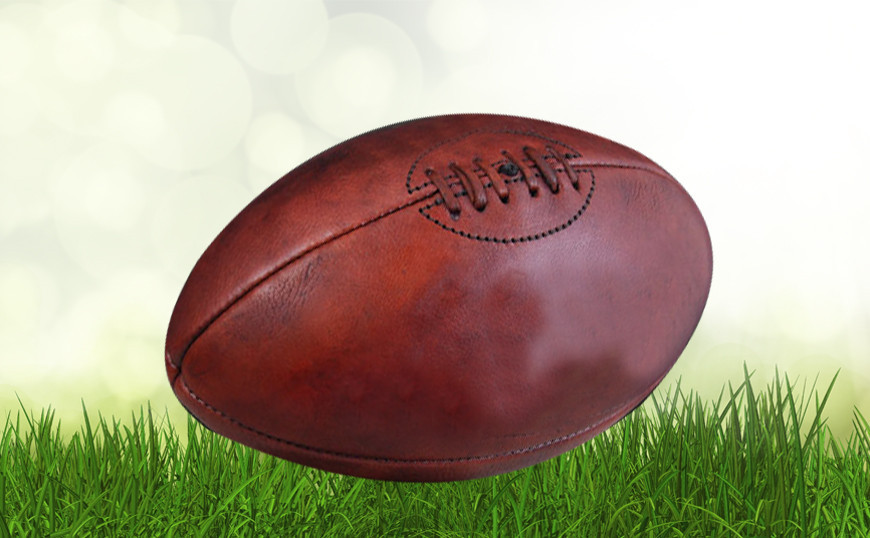 Ballon de Rugby cuir vintage personnalisé - All sport vintage
